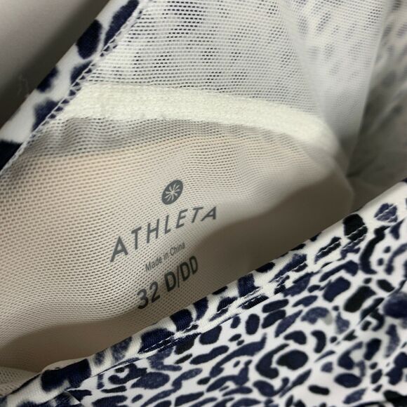 Athleta Womens Size 32D/DD Zimbabwe‎ Swim Dress High Neck NWT Animal Print - Picture 7 of 9